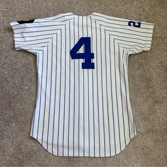Vintage Russell Athletic American Legion Baseball Jersey Roselle 229 Pinstripe M - Picture 8 of 9